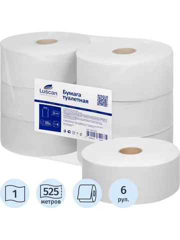 Бумага туалетная рулонная Luscan Profess