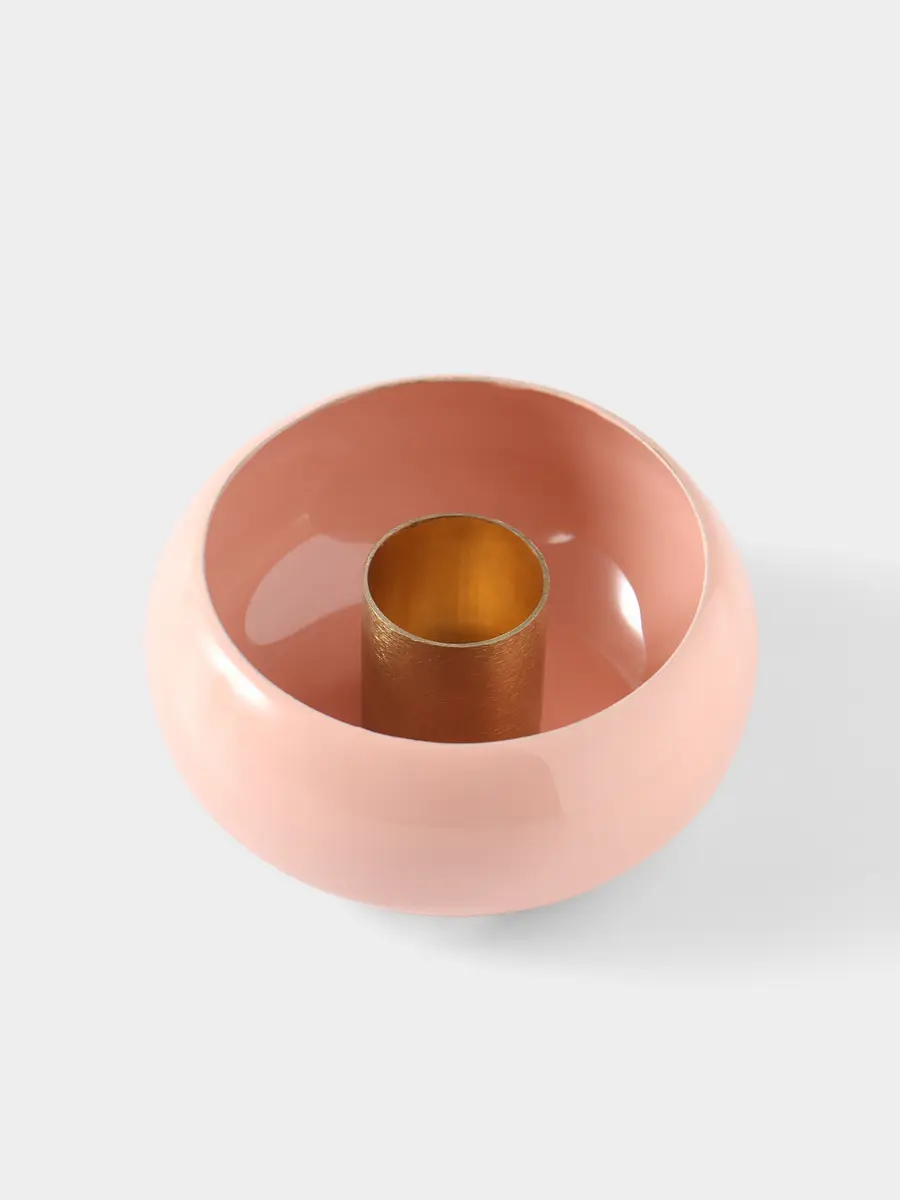 

Подсвечник на 1 свечу на магнитах, Розовый