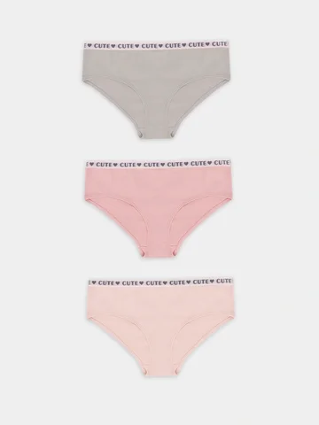 Трусы для девочек в наборе, 3 шт