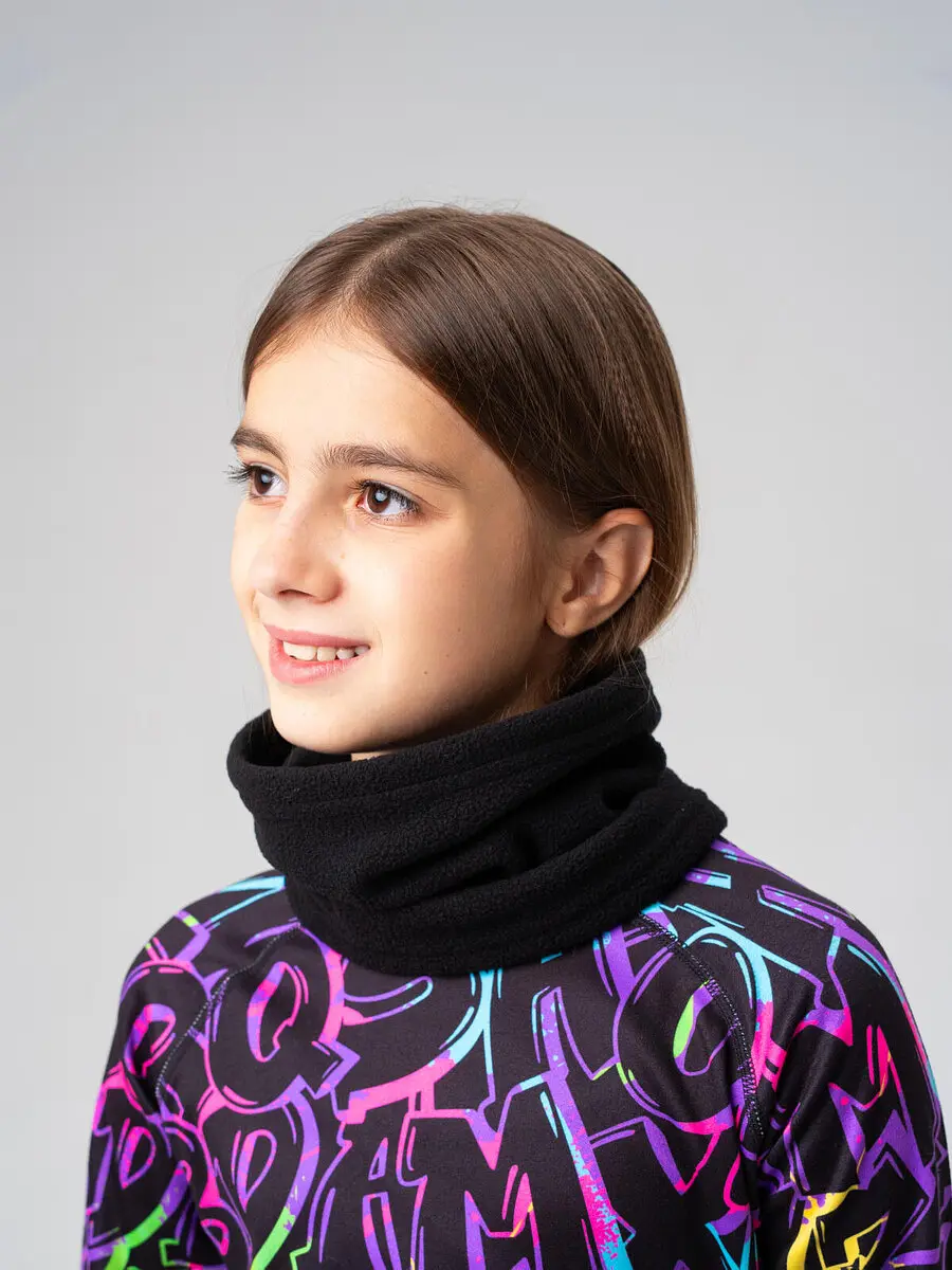 

Шарф снуд трикотажный, Черный