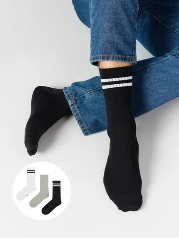 Носки мужские в наборе, 3 пары