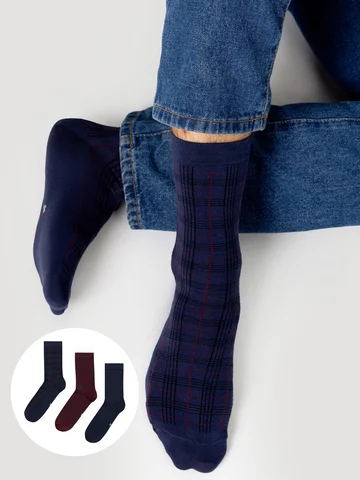 Носки мужские в наборе, 3 пары