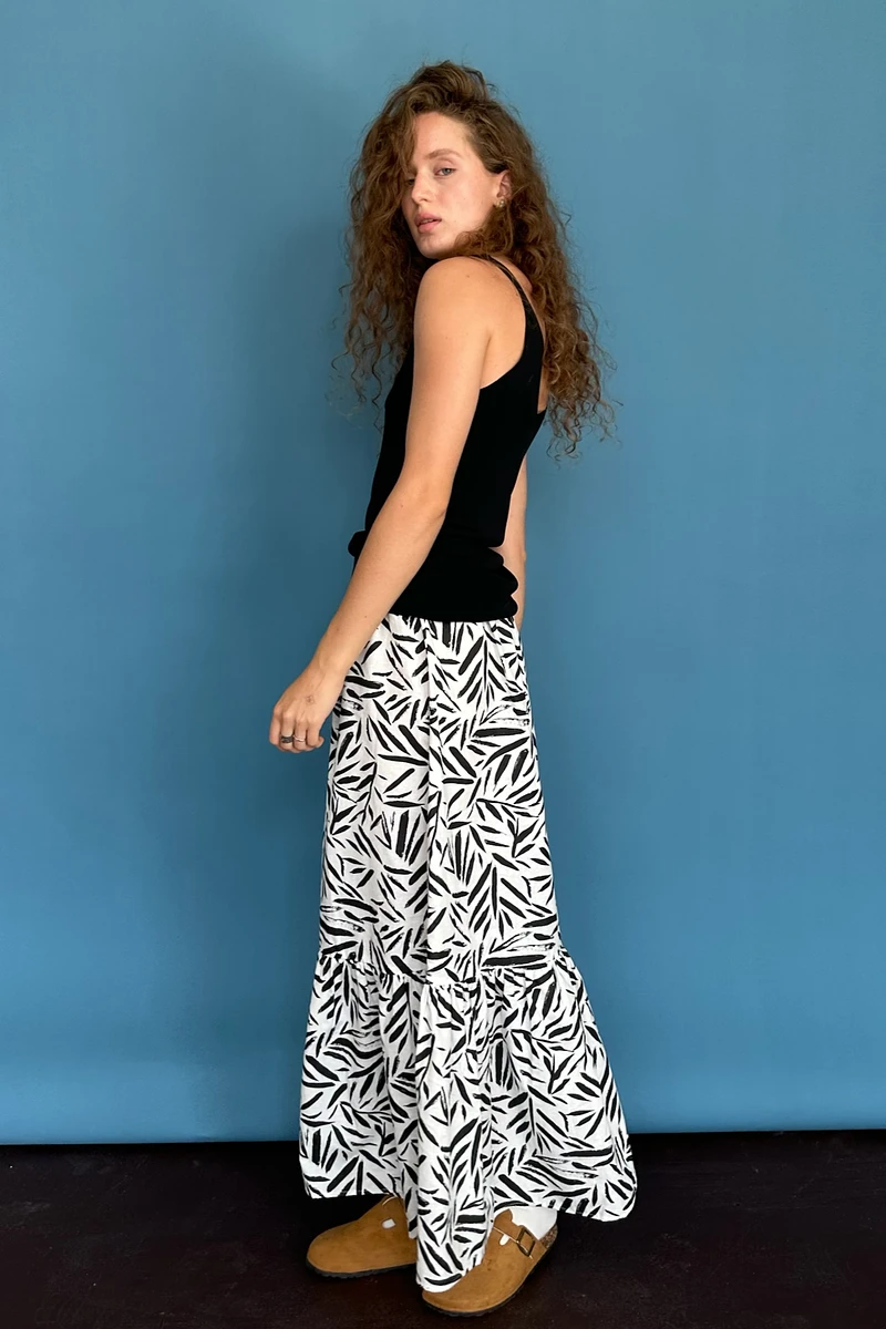 

Юбка, Белый;черный