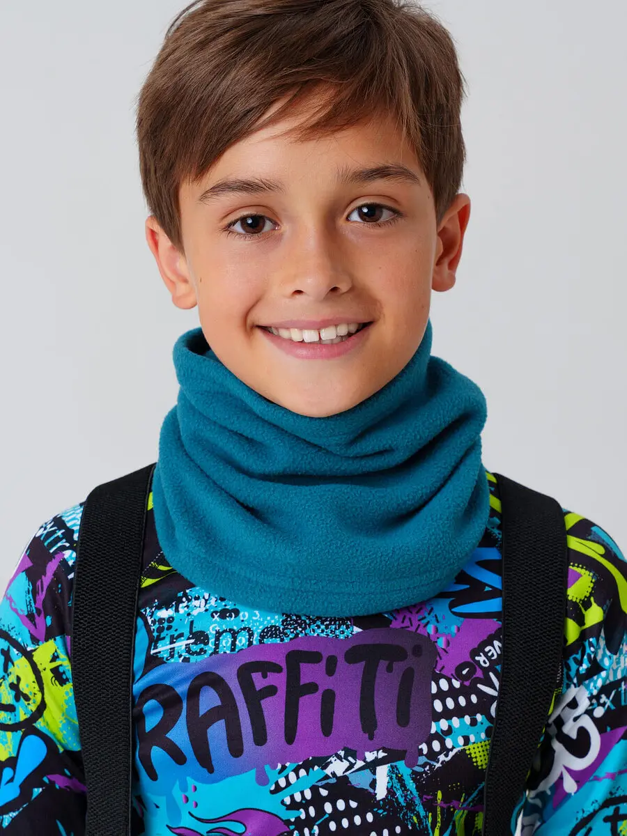 

Шарф снуд трикотажный, Бирюзовый