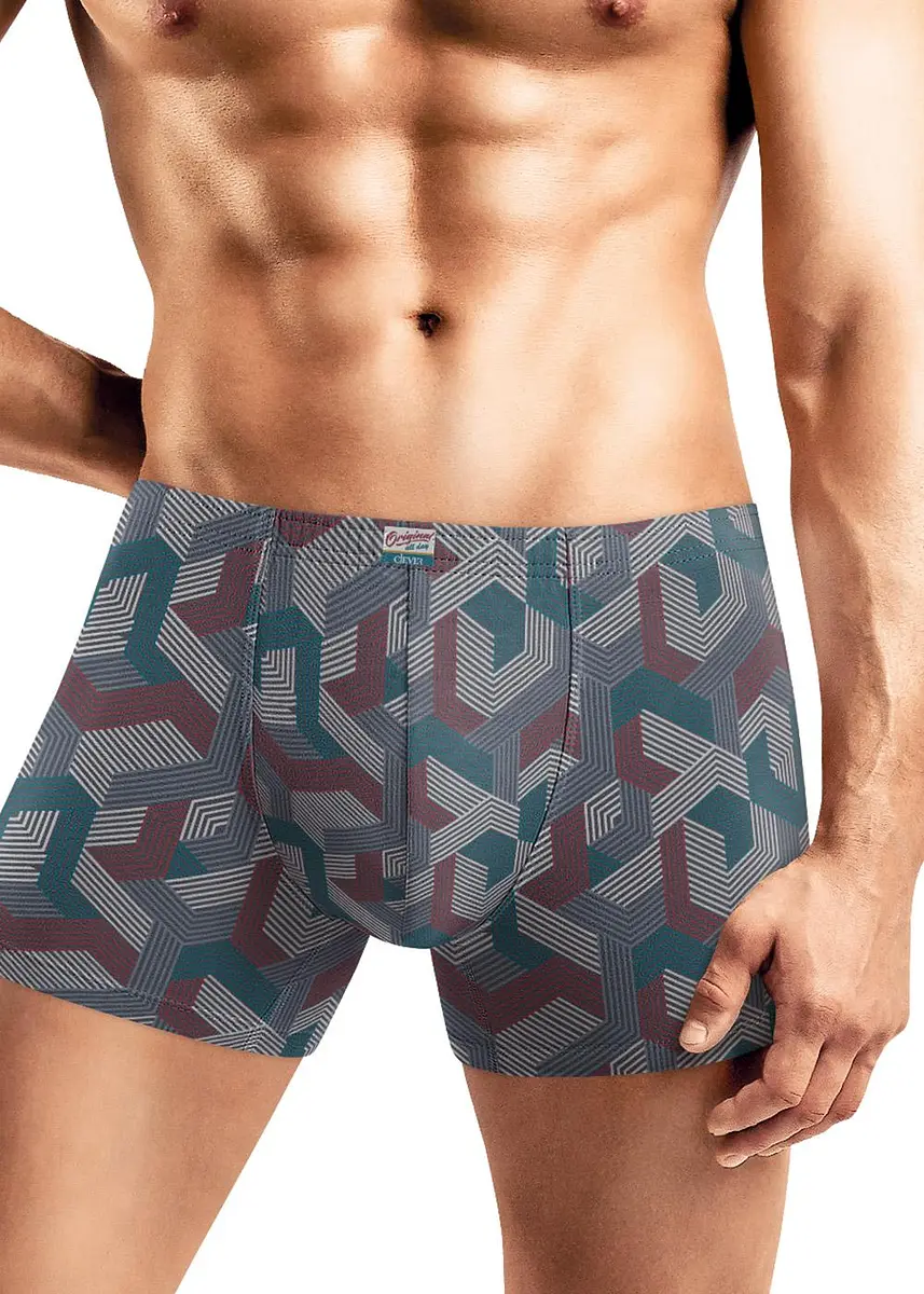 

Трусы, Серый;т.серый/т.бирюзовый