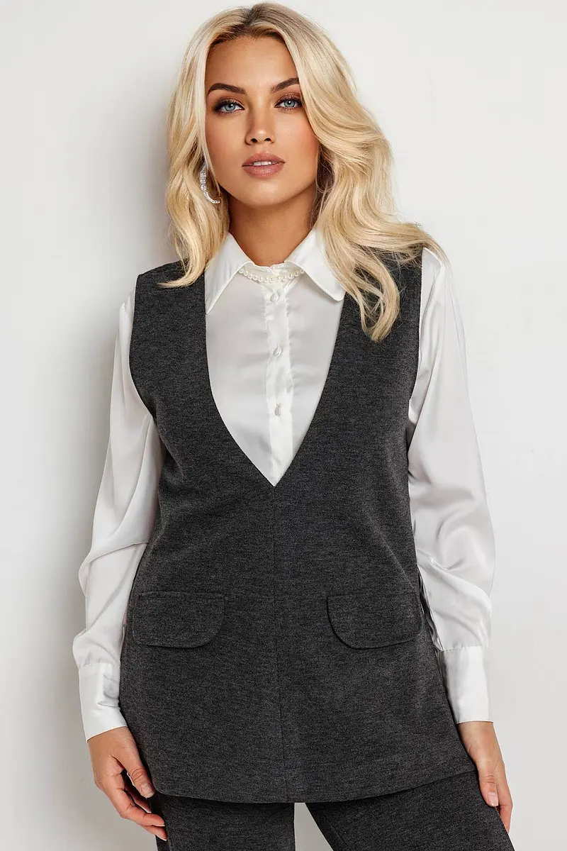 

Жилет, Серый;графит