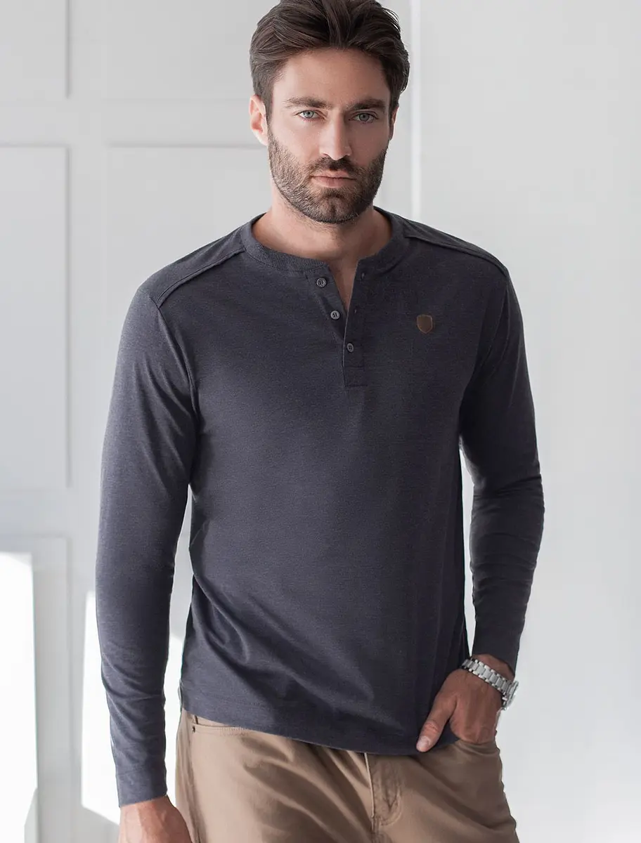 

Джемпер, Серый;т.серый меланж