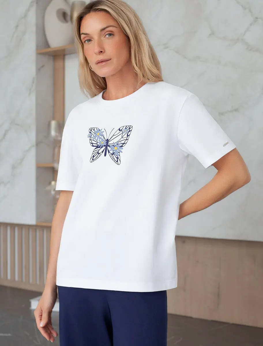 

Футболка бабочка, Белый;белый_бабочка