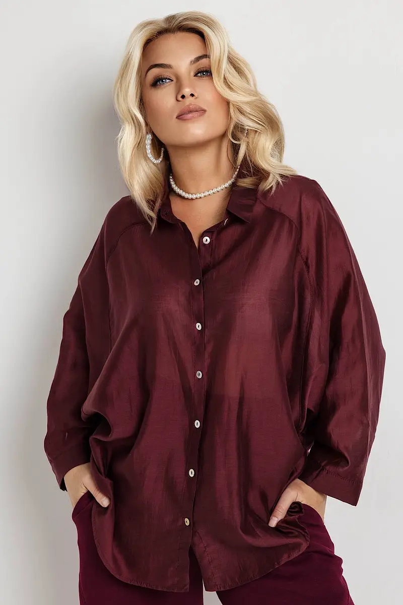 

Блузка, Бордовый