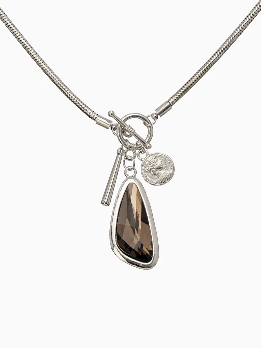 

Кулон на цепочке, Серый