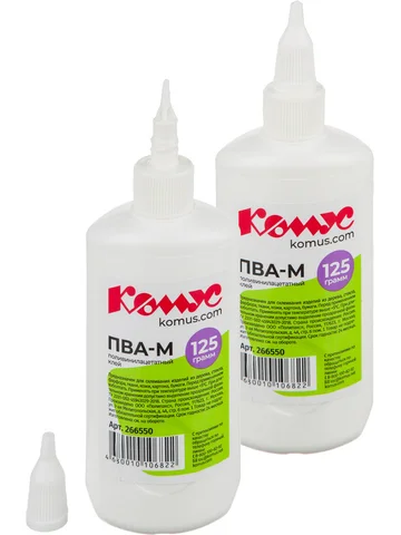 Клей ПВА 125 г Комус