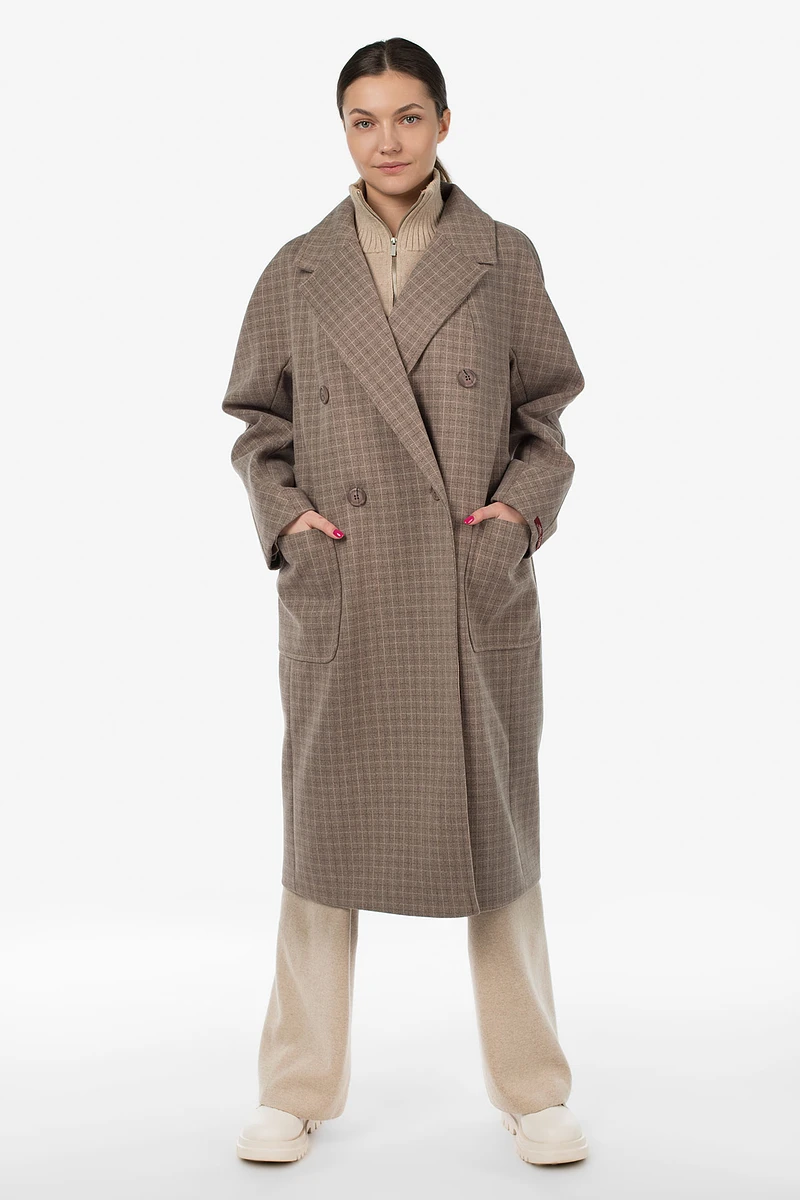 

Пальто, Коричневый;кофе