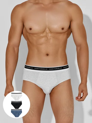 Трусы плавки мужские в наборе, 3 шт