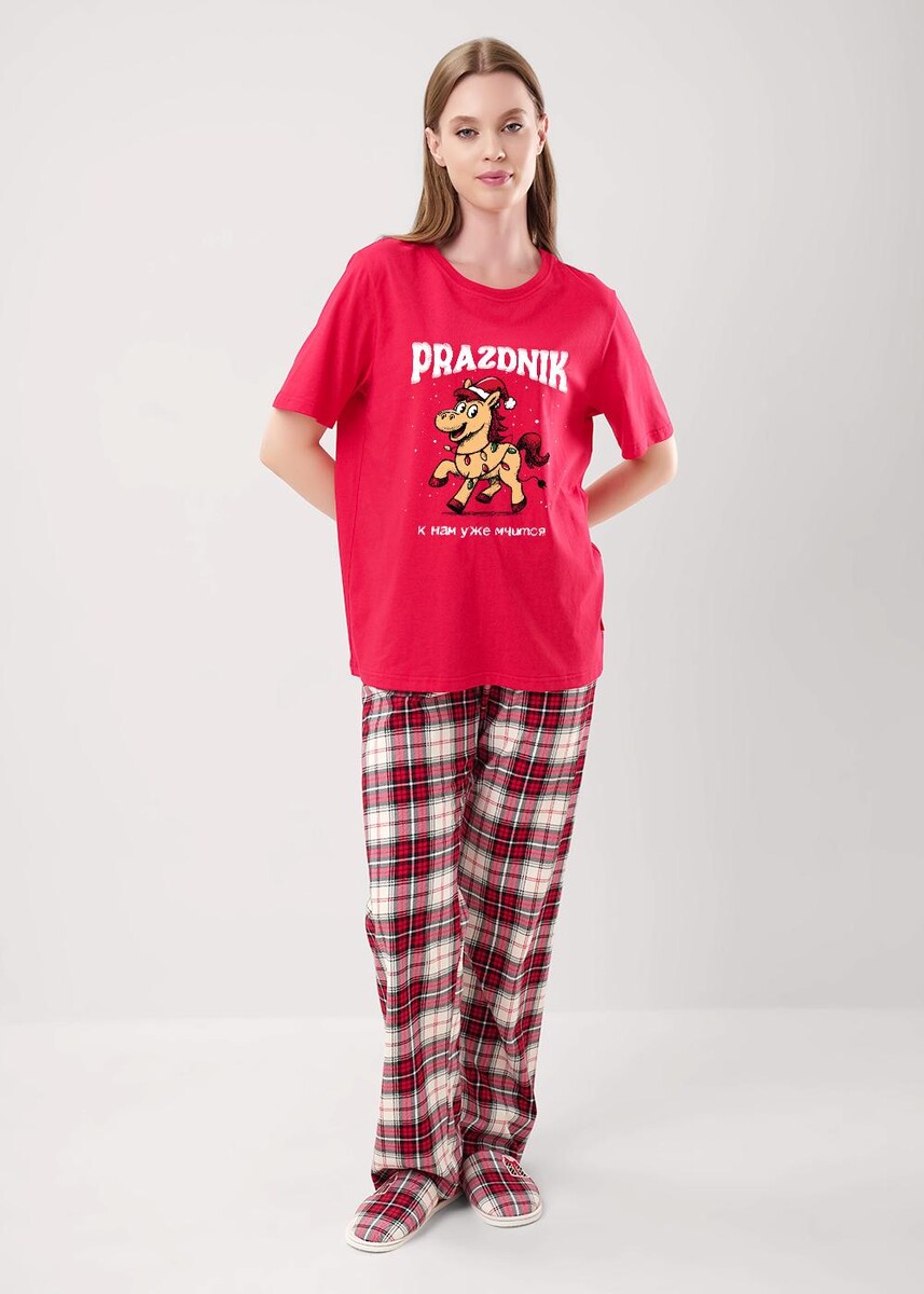 

Пижама, Красный;красный/молочный