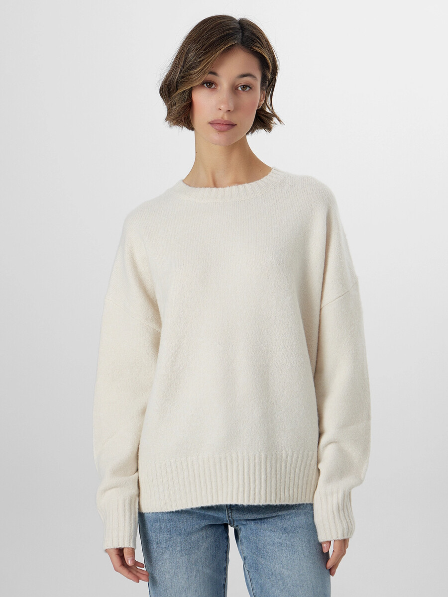 

Джемпер женский молочный, Бежевый;молочный