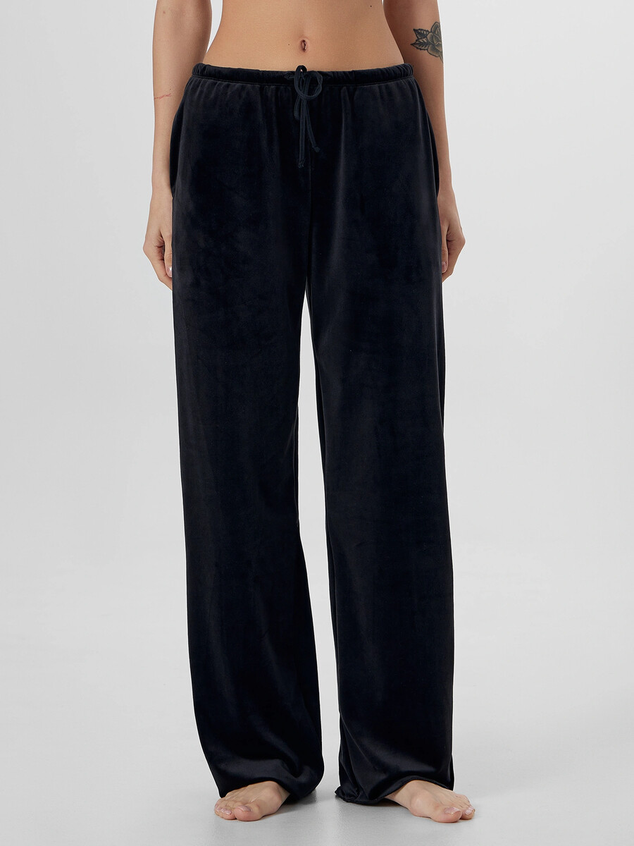 

Брюки женские велюровые черные, Черный