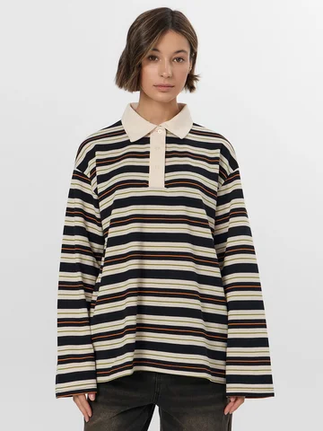 Поло женское в полоску