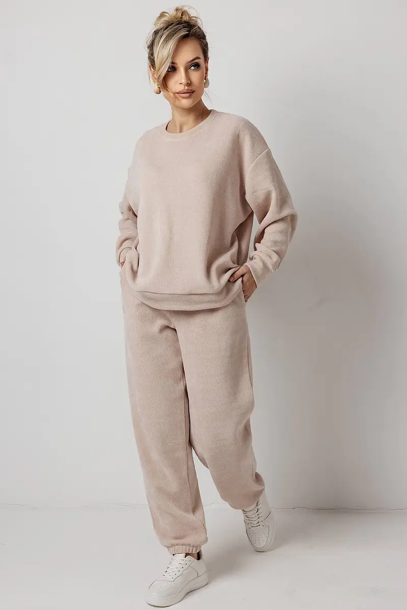 

Брюки, Бежевый;светло-бежевый