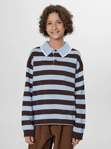 Поло для мальчиков в полоску