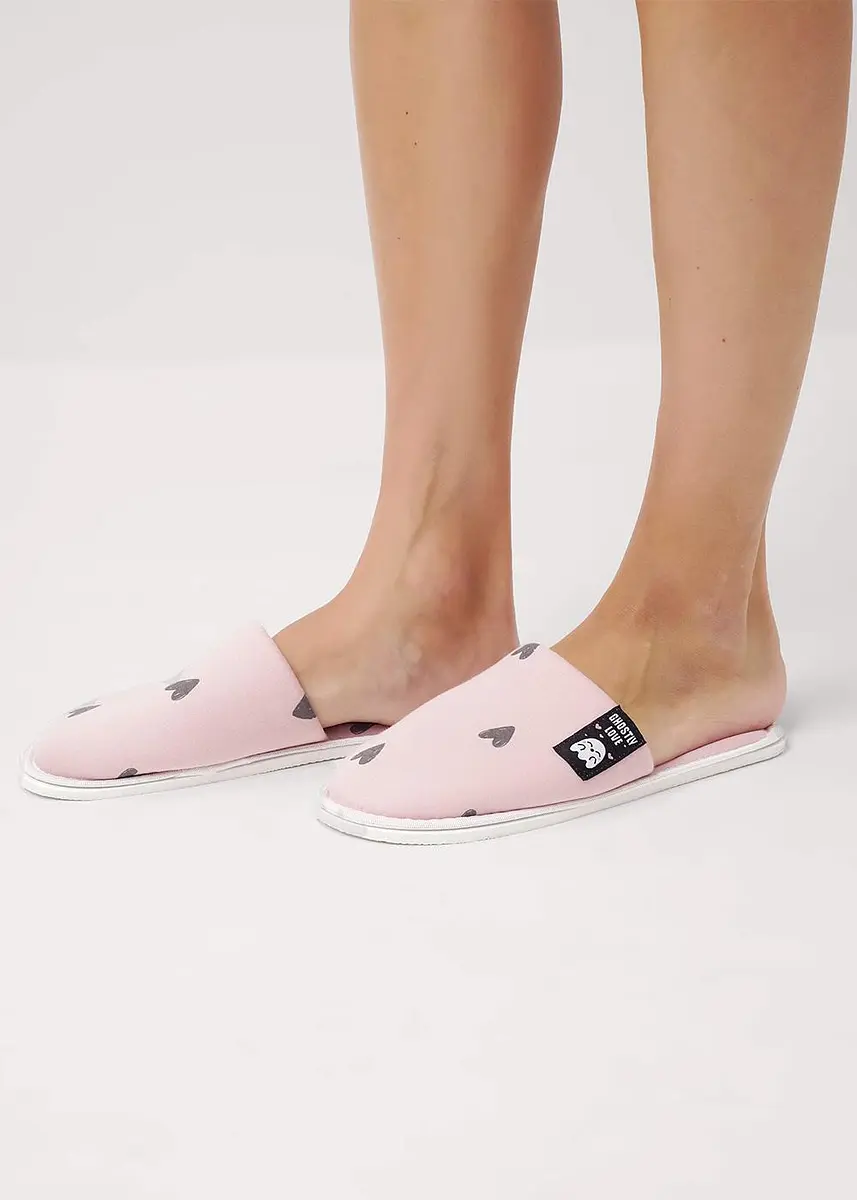 

Тапки, Розовый;розовый/т.серый