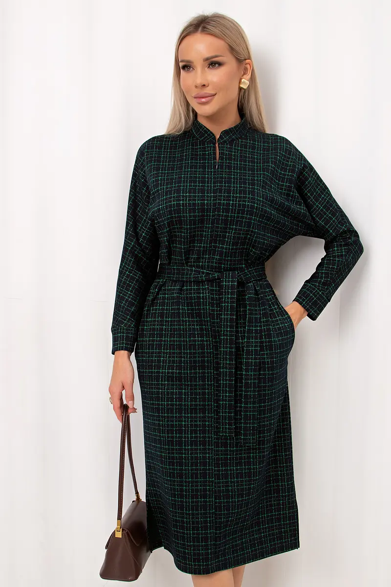 

Платье, Синий;т.синий/зеленый