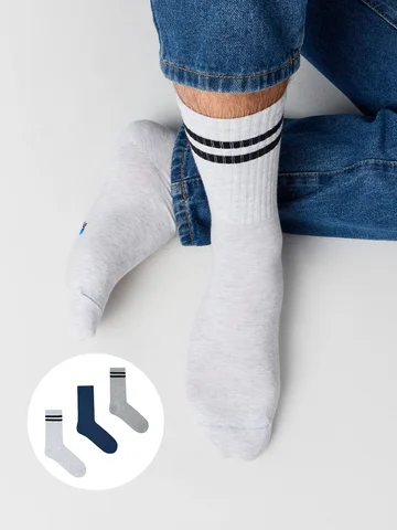 Носки мужские в наборе, 3 пары