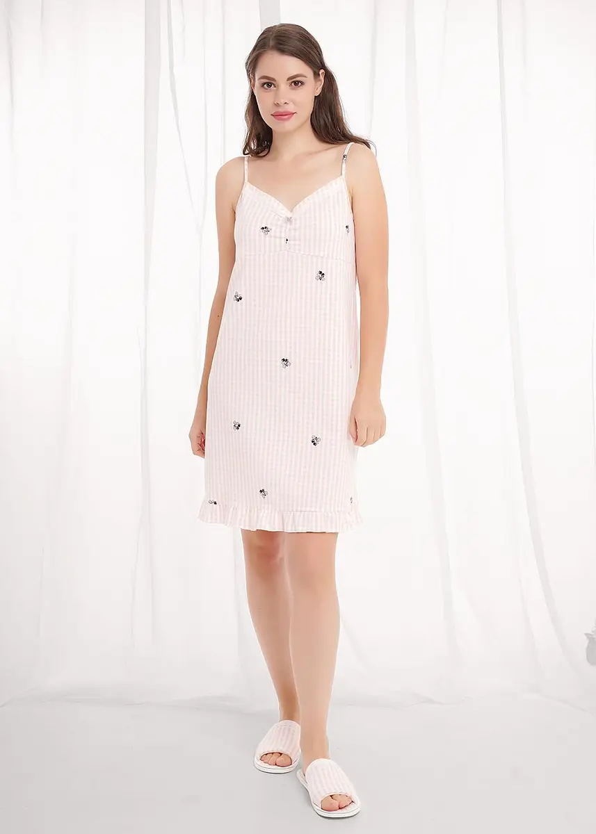 

Сорочка, Бежевый;св.розовый/белый