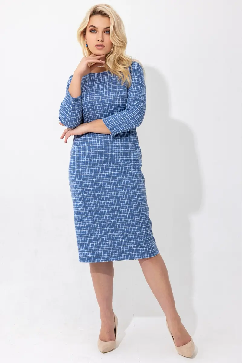 

Платье, Синий;джинсовый