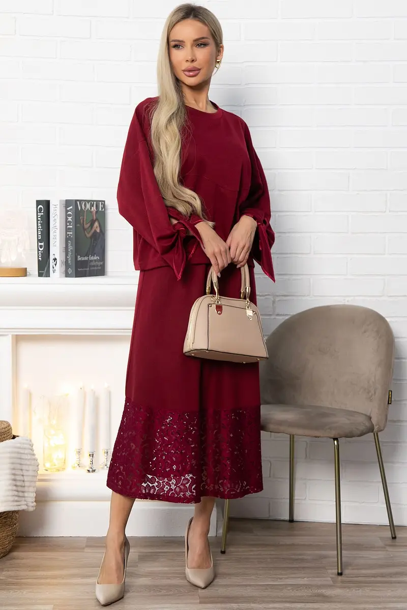 

Джемпер, Бордовый