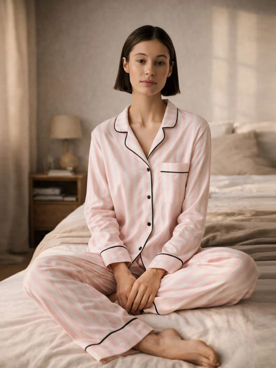 

Костюм женский (жакет, брюки), Розовый;розовая полоска