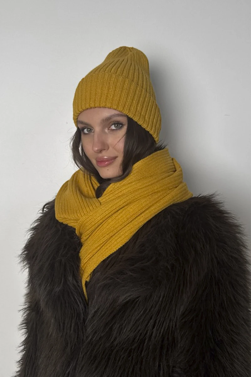 

Шапка, Желтый;медовый