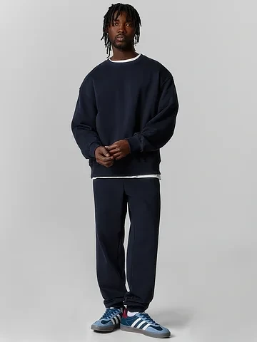 Теплый комплект мужской синий с начесом