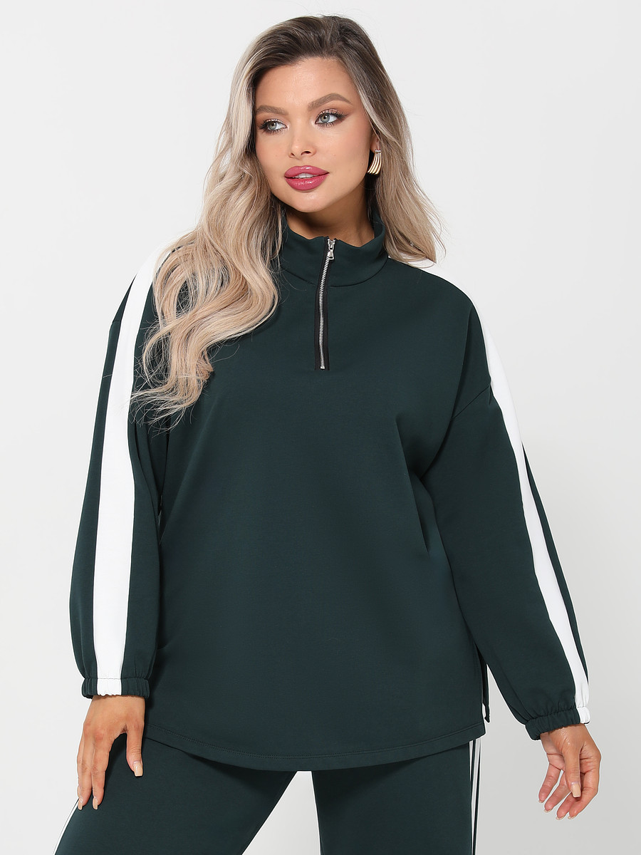 

Джемпер, Зеленый;бутылочный