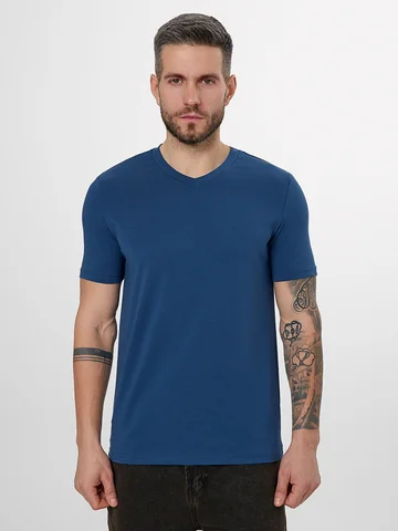 Футболка мужская синяя