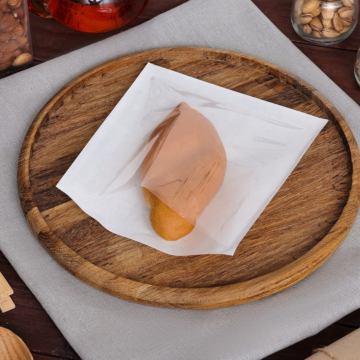 

Пакет для выпечки с окном, белый, 18×19 см