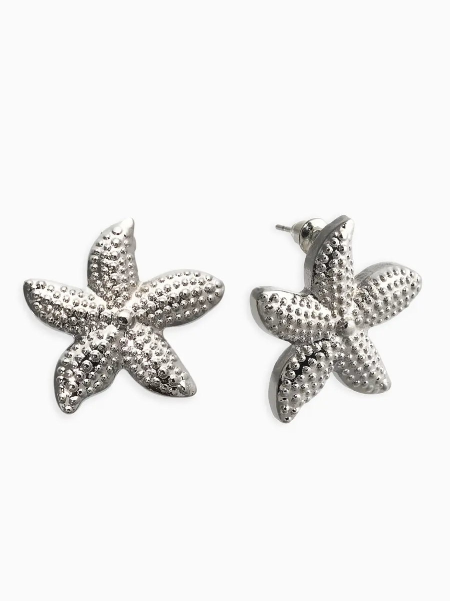 

Серьги металл, Серебристый