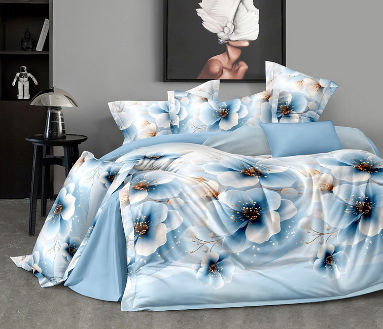 

Постельное белье 2-х сп, Голубой