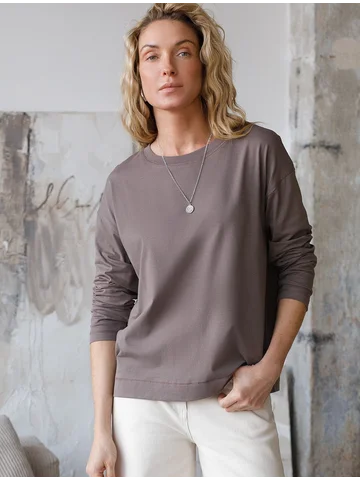 Джемпер кофейный VILATTE