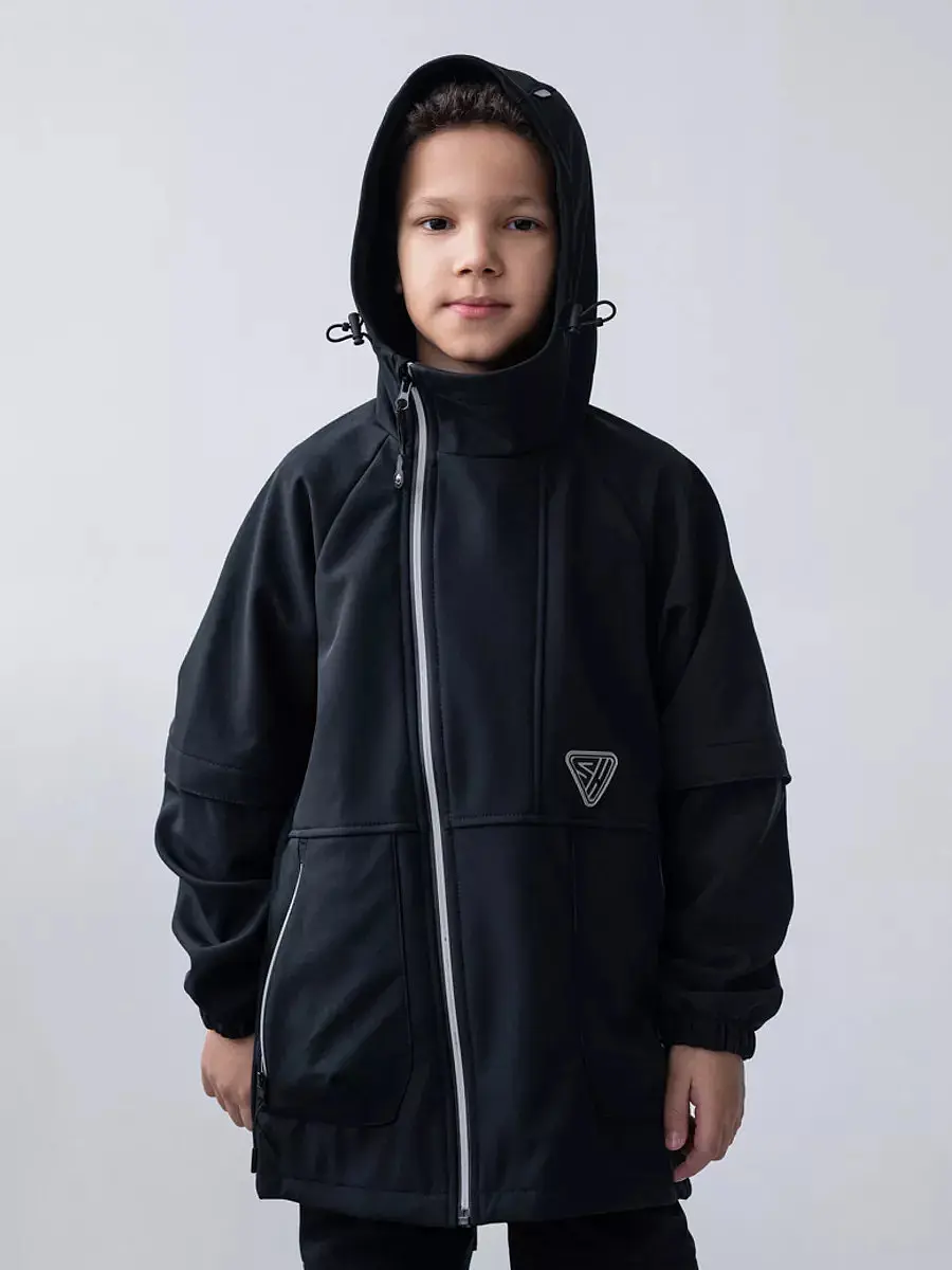 

Куртка демисезонная софтшелл, Черный