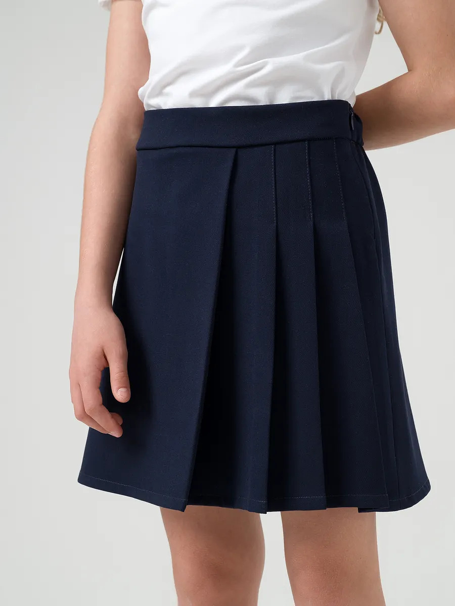 

Юбка школьная теннисная плиссе, Синий