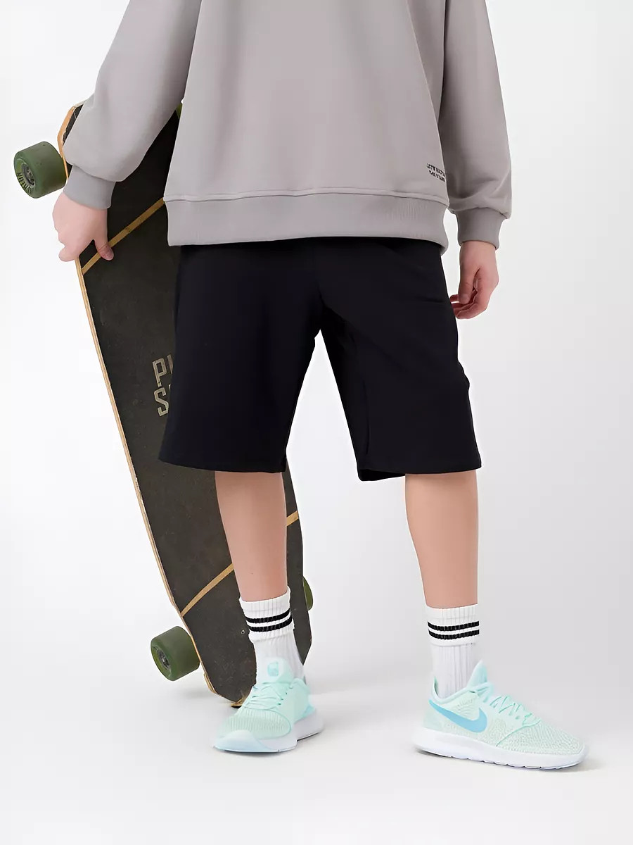 

Шорты спортивные подростковые летние, Черный