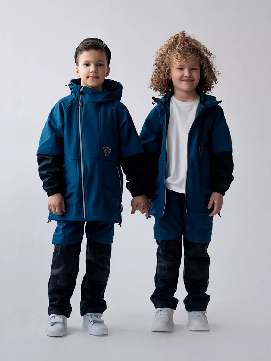 

Куртка демисезонная софтшелл, Синий