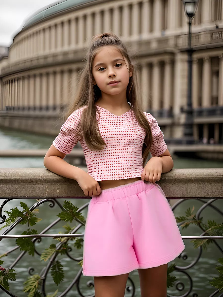 

Юбка шорты летние спортивные, Розовый