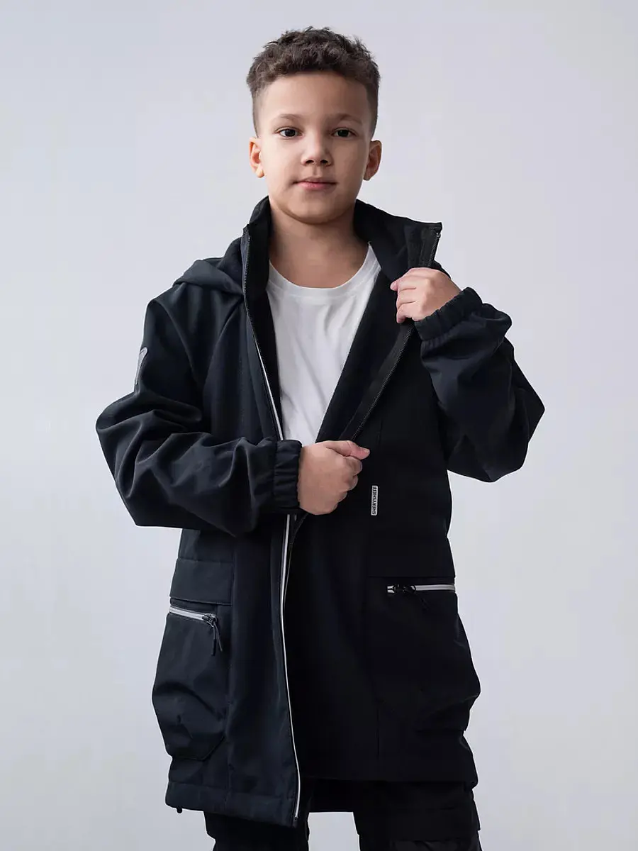 

Куртка демисезонная детская, Черный