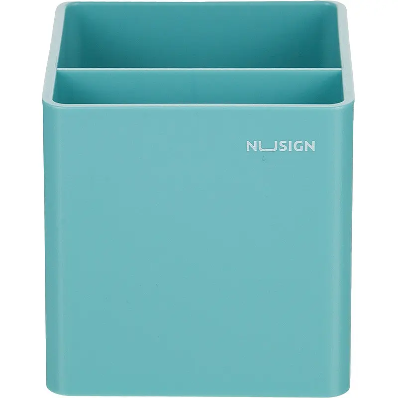 

Подставка-органайзер для канцелярских принадлежностей Deli Blue Nusign 2 отделения синяя 8.4x8.4x8.6 см