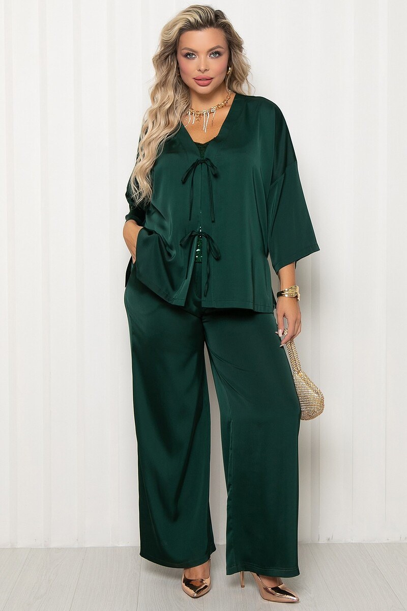 

Брюки, Зеленый;изумрудный