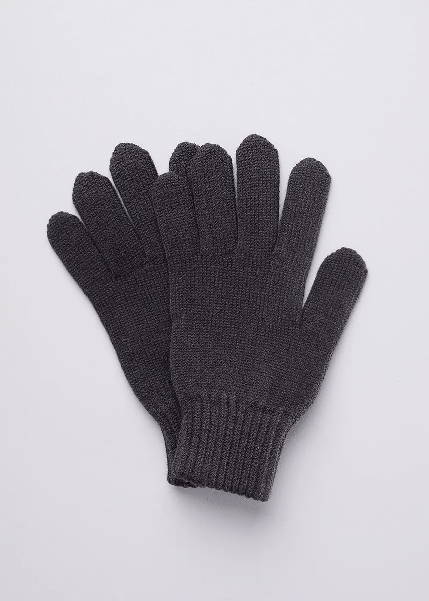 

Перчатки варежки, Серый;т.серый