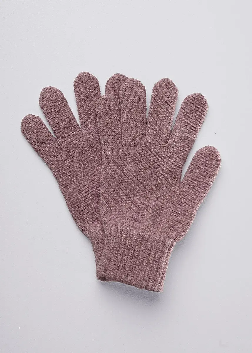 

Перчатки варежки, Розовый;т.розовый