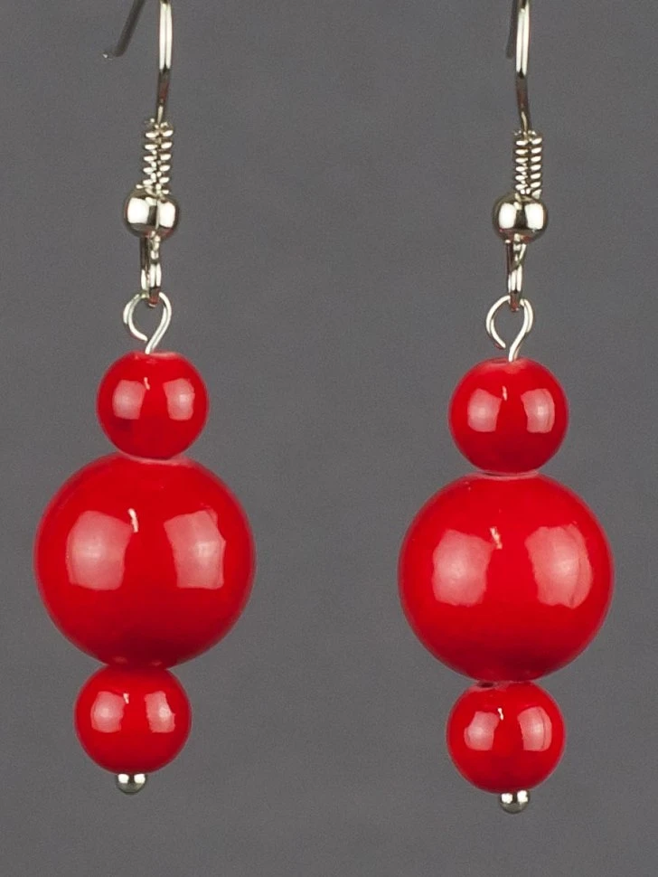 

Серьги, Красный