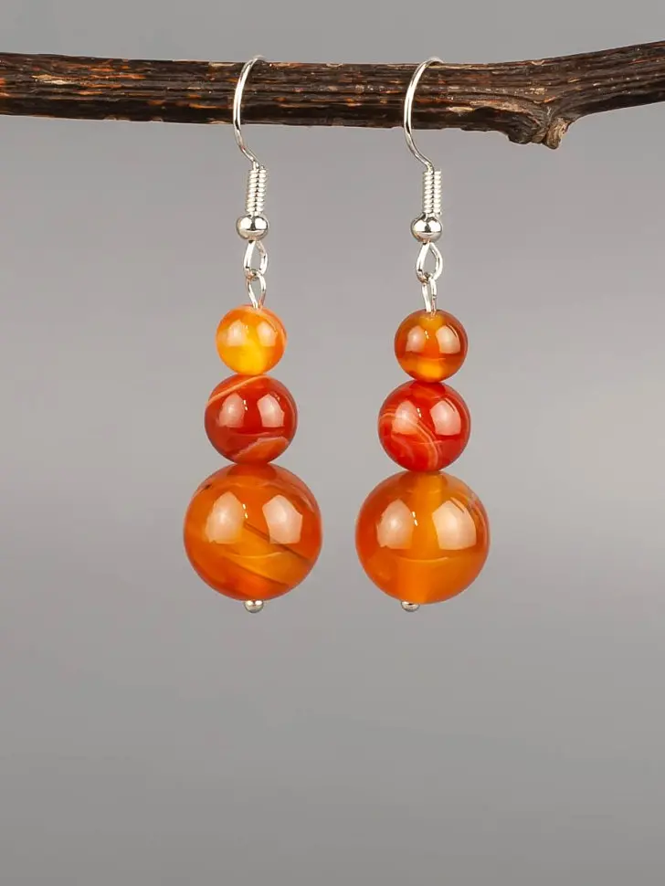 

Серьги, Коричневый